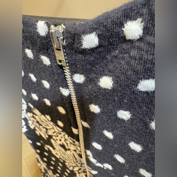 Anthropologie Maeve Black White Fit/Flare sleeveless knee length Dress Small - Picture 7 of 9